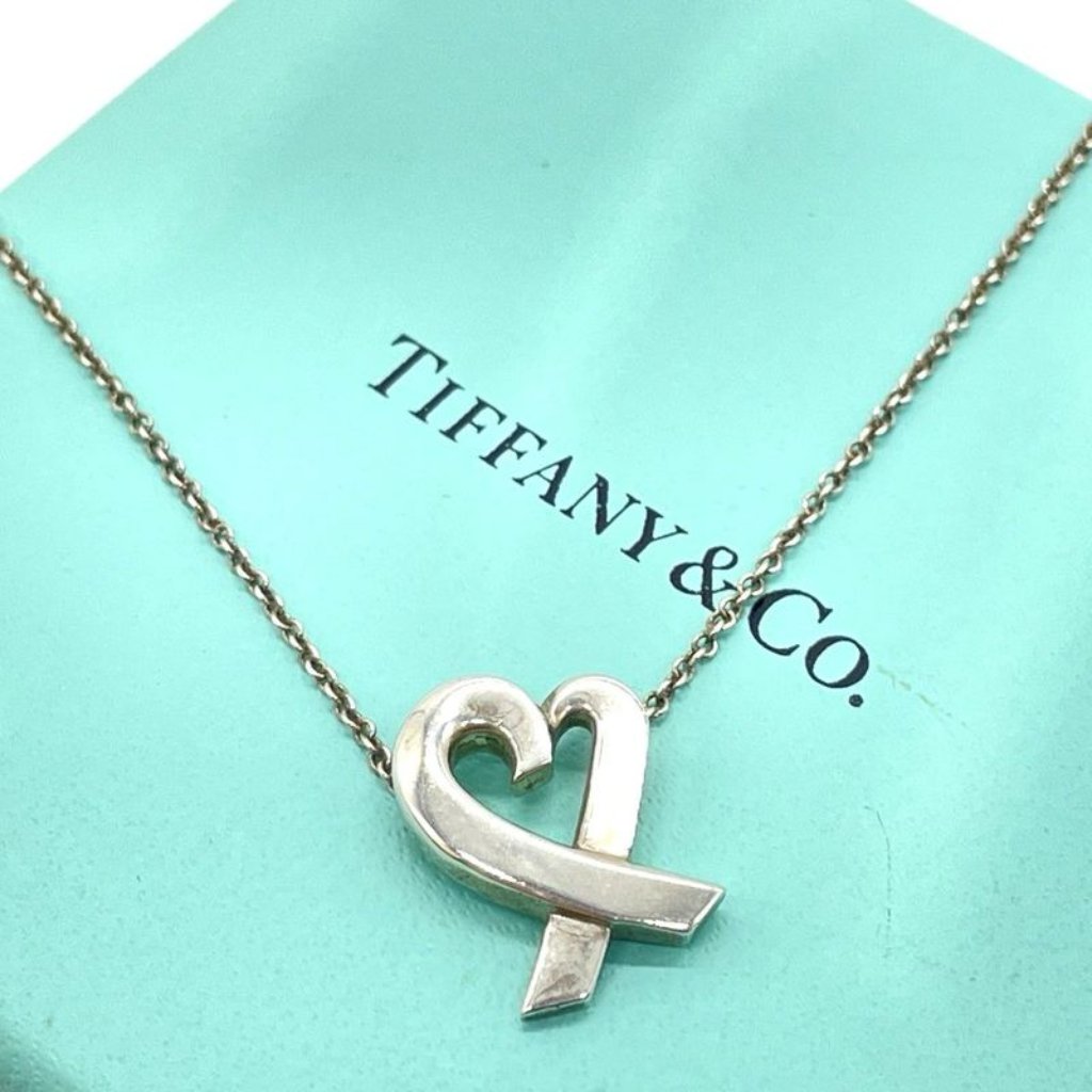 Tiffany Co Paloma Picasso Loving Heart Necklace Sv 925 Silver 360$